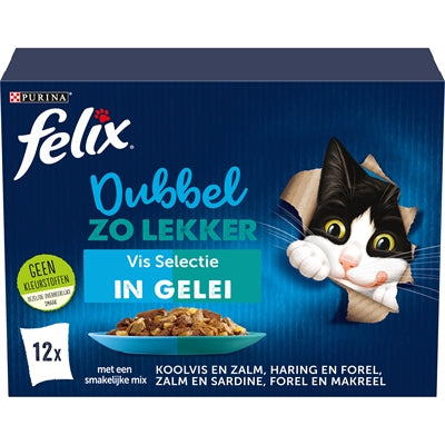 Felix Dubbel Zo Lekker Vis Selectie In Gelei 4X12X85 Gr