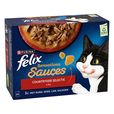 Felix Sensations Countryside Selectie In Saus 4X12X85 Gr