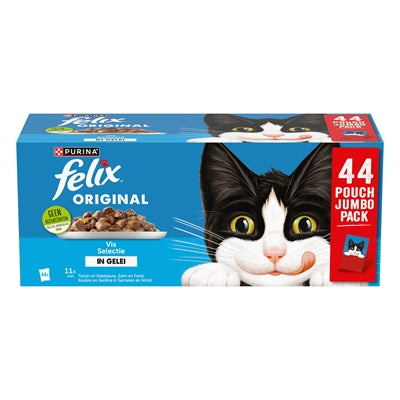 Felix Original Vis Selectie In Gelei 44X85 Gr