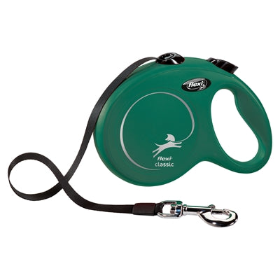 Flexi Rollijn Classic Tape Olijfgroen S 5Mtr <15 Kg