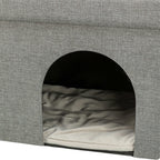 Trixie Kattenmand / Kattenhuis Kimy Soft 2 Verdiepingen Lichtgrijs 76X37X72  Cm
