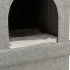 Trixie Kattenmand / Kattenhuis Kimy Soft 2 Verdiepingen Lichtgrijs 76X37X72  Cm