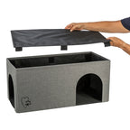 Trixie Kattenmand / Kattenhuis Kimy Soft 2 Verdiepingen Lichtgrijs 76X37X72  Cm