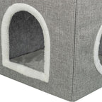 Trixie Kattenmand / Kattenhuis Nora Soft 2 Verdriepingen Lichtgrijs 47X47X67 Cm
