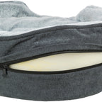 Trixie Vital Hondenmand Lino Soft Ovaal Grijs / Lichtgrijs 110X92Cm