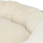 Trixie Hondenmand Leo Soft Rond Pluche Creme / Panterprint 50 Cm