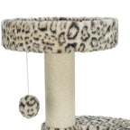 Trixie Krabpaal Leo Panterprint Rond Creme 42X42X82 Cm