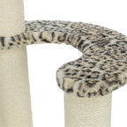 Trixie Krabpaal Leo Panterprint Rond Creme 42X42X82 Cm