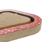 Trixie Krabplank Hartjes Met Ballen Driehoekig Karton Rood 36X36X5 Cm