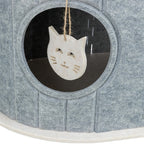 Trixie Speelbox Mara Ovaal Vilt Zand / Grijs 66X46X62 Cm