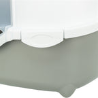 Trixie Kattenbak Davio Top Outdoor Met Kap Grijs / Wit 56X39X39 Cm