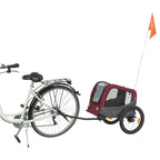 Trixie Hondenfietskar Grijs / Rood 61/125X56X64 Cm