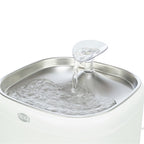 Trixie Drinkfontein Aqua Pure Kunststof / Rvs Wit 18X18X14,5 Cm