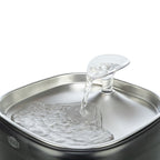 Trixie Drinkfontein Aqua Pure Kunststof / Rvs Zwart 18X18X14,5 Cm