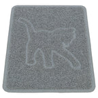 Trixie Kattenbakmat Kattensilhouet Pvc Lichtgrijs 48X35 Cm