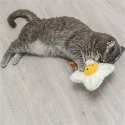 Trixie Gebakken Ei Xxl Pluche Met Amerikaanse Catnip 18 Cm