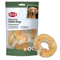 Trixie Denta Fun Rabbit Rings Met Kippenborst 9,5 Cm 100 Gr