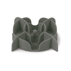 Zolux Slowfeeder / Inzet Stuk Voor Voerbak Silicone Grijs 13,5X13,5X3,5 Cm