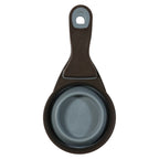 Zolux Voerschep 2 In 1 Schep / Afsluitklem Silicone Grijs 19,5X10X4 Cm