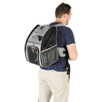 Zolux Kattentas Rugtas Maximaal 8 Kg Grijs / Zwart 30X25,5X42 Cm