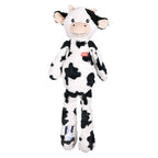 Zolux Furry Farm Koe Isache Pluche Met Touw Wit / Zwart 32X21X6 Cm