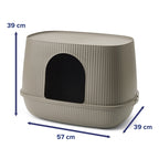 Savic Kattenbak Moona Warm Grijs 57X39X39 Cm
