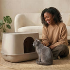 Savic Kattenbak Moona Warm Grijs 57X39X39 Cm