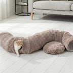 Savic Snuggle Tunnel / Kattenmand Warm Grijs 85X85X26,5 Cm