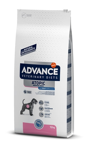 Advance Veterinary Diet Dog Gevoelige Huid Medium / Maxi 12 Kg